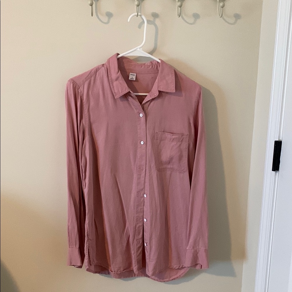 Women’s Pink Button-Up Shirt
